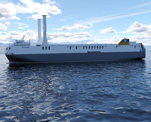 Delphine isimli gemiye rotor sails yelken teknolojisi kuruluyor