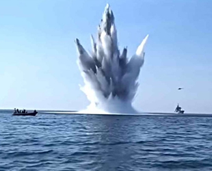 Romanya açıklarında deniz mayını imha edildi