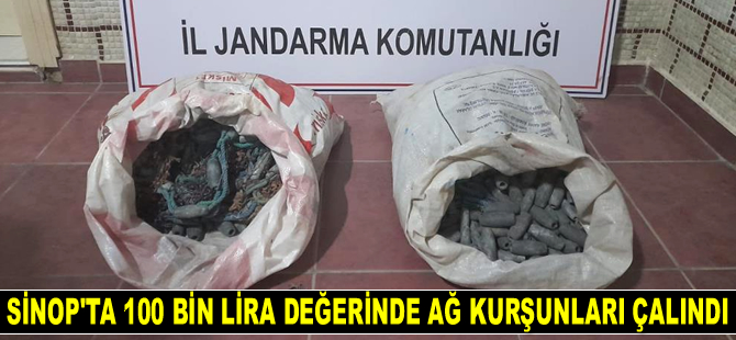 İstefan Limanı'nda 100 bin lira değerinde ağ kurşunları çalındı