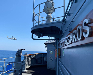 TCG Barbaros, Doğu Akdeniz'de deniz eğitimleri gerçekleştirdi