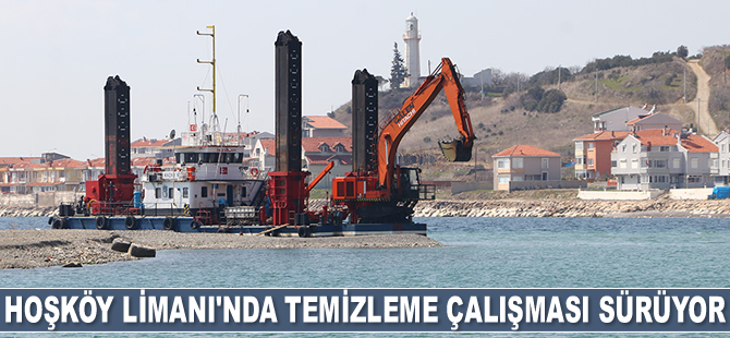 Hoşköy Limanı'nda temizleme çalışması sürüyor