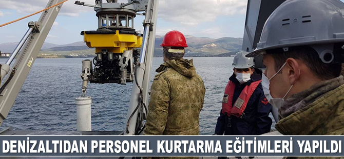 Denizaltıdan Personel Kurtarma Eğitimleri gerçekleştirildi