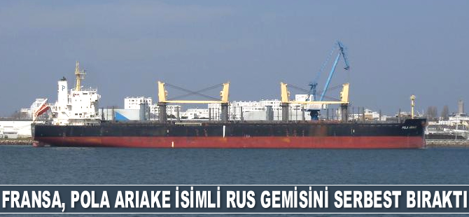 Fransa, Pola Ariake isimli Rus gemisini serbest bıraktı