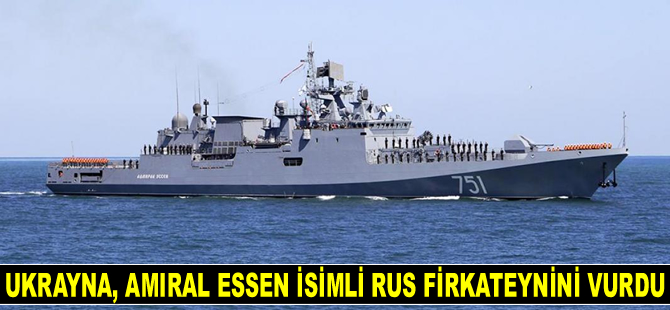 Ukrayna, Amiral Essen isimli Rus firkateynini vurdu