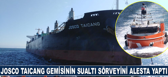 JOSCO TAICANG gemisinin sualtı sörveyini Alesta Dalgıçlık yaptı