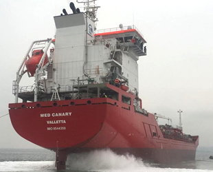 YMN Tanker’in en yenisi gemisi Med Canary, deneme seferine çıktı