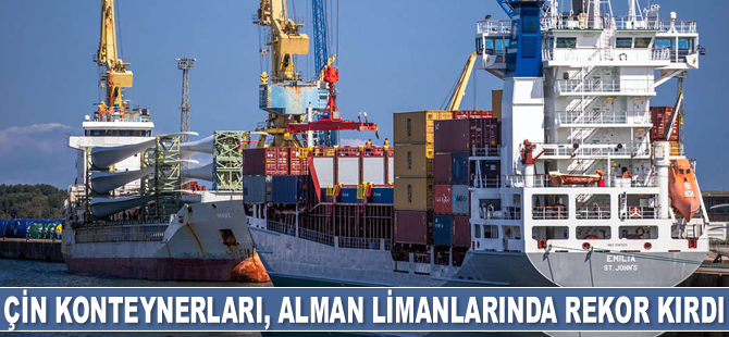 Çin konteynerları, Alman limanlarında rekor kırdı