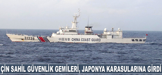 Çin Sahil Güvenlik gemileri, Japonya karasularına girdi