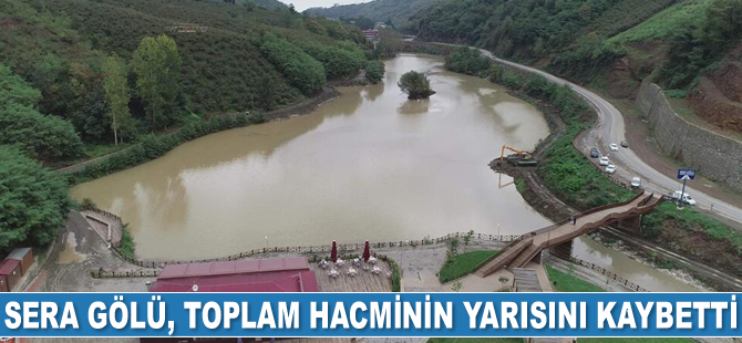 Sera Gölü, toplam hacminin yarısını kaybetti