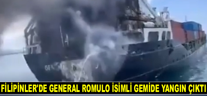 Filipinler’de General Romulo isimli gemide yangın çıktı