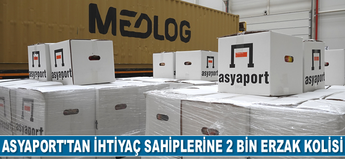 Asyaport, ihtiyaç sahiplerine 2 bin erzak kolisi desteğinde bulundu