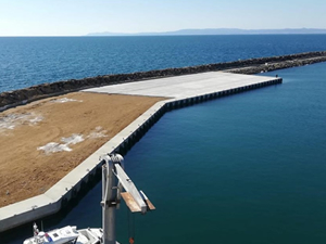 Enez Deniz Gümrük Kapısı rıhtım inşaatı tamamlandı