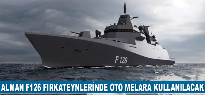 Alman F126 fırkateynlerinde OTO Melara deniz topu kullanılacak