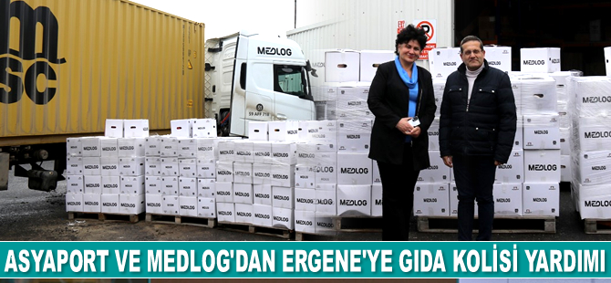 Asyaport ve MEDLOG, Ergene’ye gıda kolisi yardımında bulundu