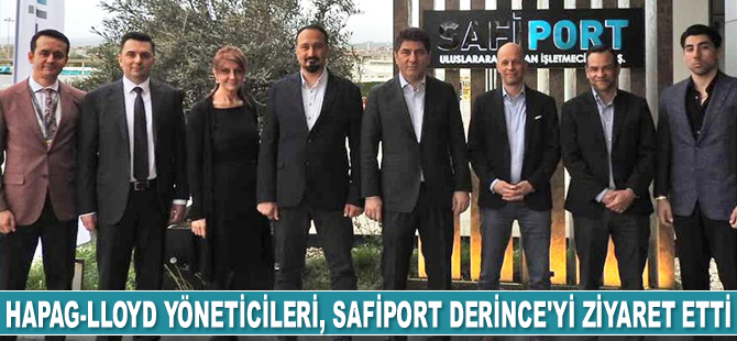 Hapag-Lloyd yöneticileri, Safiport Derince'yi ziyaret etti