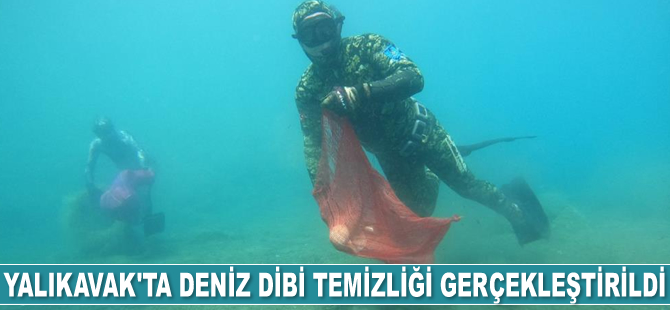 Yalıkavak’ta deniz dibi temizliği gerçekleştirildi