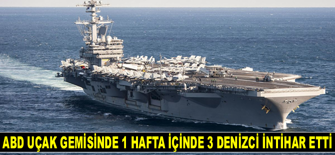 USS George Washington uçak gemisinde 1 hafta içinde 3 denizci intihar etti