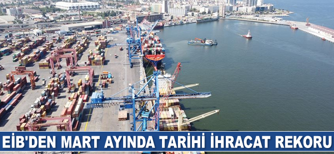 EİB, Mart ayında ihracatını yüzde 28 artırdı