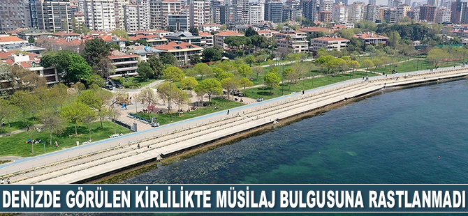 İstanbul'da denizde görülen kirlilikte müsilaj bulgusuna rastlanmadı