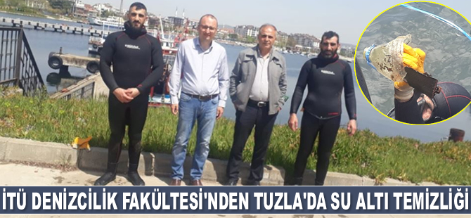 İTÜ Denizcilik Fakültesi, Tuzla’da su altı temizliği gerçekleştirdi