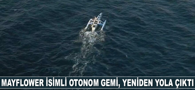 Mayflower isimli otonom gemi, yeniden yola çıktı