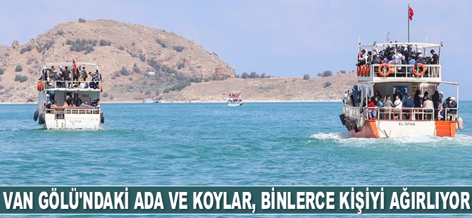 Van Gölü adaları, binlerce kişiyi ağırlıyor