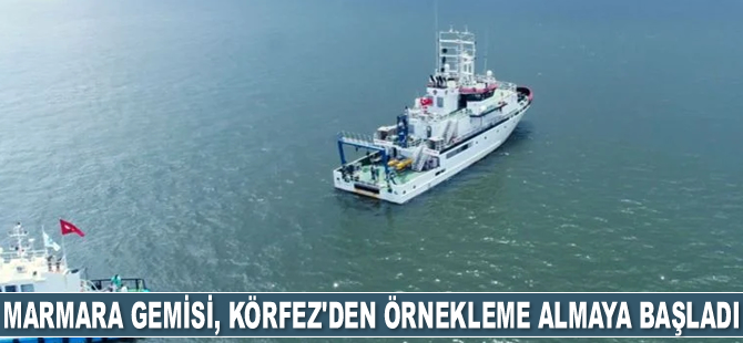 TÜBİTAK Marmara Gemisi, İzmir Körfezi’nden örnekleme almaya başladı