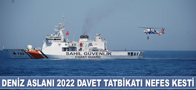 Deniz Aslanı 2022 Arama Kurtarma Davet Tatbikatı nefes kesti
