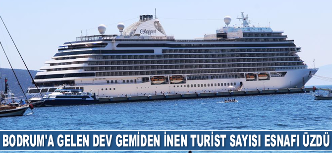 Bodrum’a gelen dev gemiden inen turist sayısı esnafı üzdü
