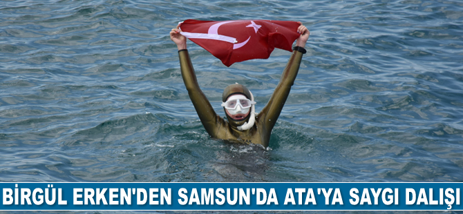 Birgül Erken, Samsun'da ‘Ata'ya Saygı Dalışı’ gerçekleştirdi