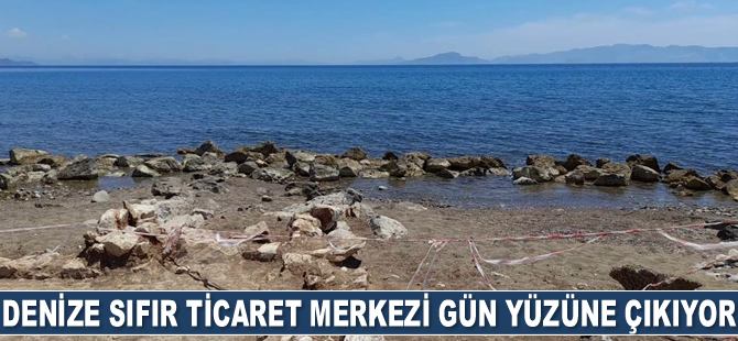Helenistik dönemden kalma denize sıfır ticaret merkezi gün yüzüne çıkıyor