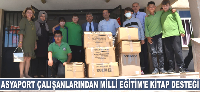 Asyaport çalışanlarından Milli Eğitim’e kitap desteği verdi