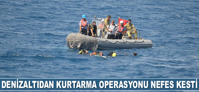 Kurtaran-2022 Tatbikatı’nda denizaltıdan kurtarma faaliyeti gerçekleştirildi