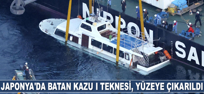 Japonya'da batan Kazu I teknesi, yüzeye çıkarıldı