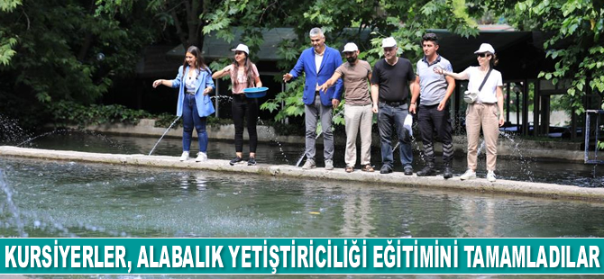 Antalyalı kursiyerler, alabalık yetiştiriciliği eğitimini tamamladılar