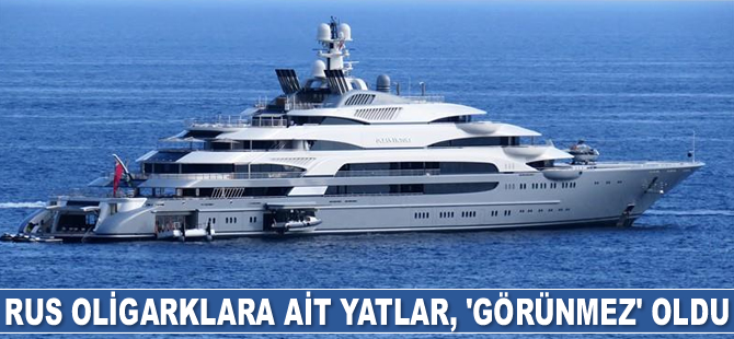 Rus oligarklara ait yatlar, 'görünmez' oldu