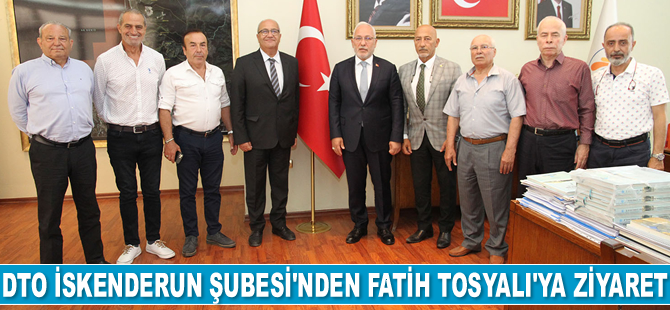 İMEAK DTO İskenderun Şubesi Yönetimi, Fatih Tosyalı’yı ziyaret etti
