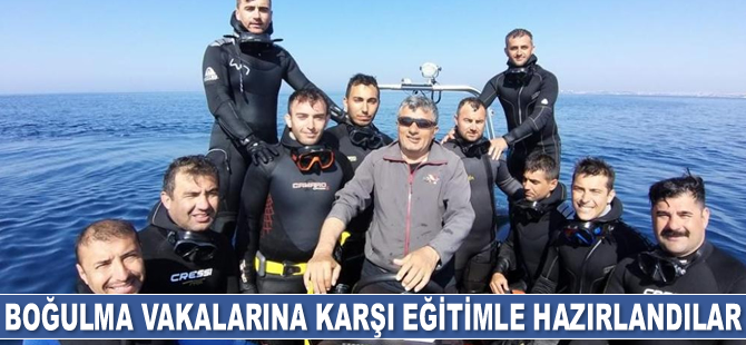 Giresun kurtarma ekipleri, boğulma vakalarına karşı eğitim aldılar