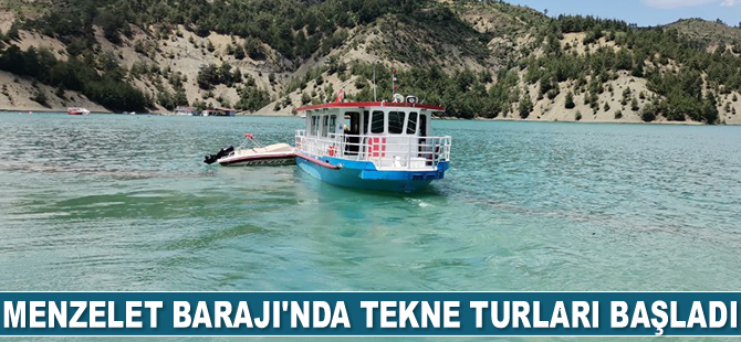 Menzelet Barajı’nda tekne turları başladı