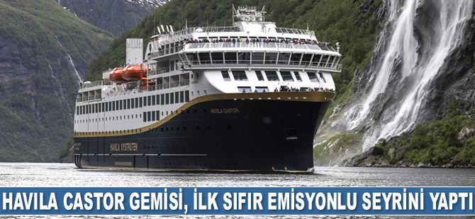 Havila Castor gemisi, ilk sıfır emisyonlu seyrini yaptı