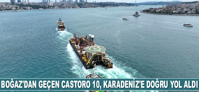 Castoro 10 isimli gemi, İstanbul Boğazı'ndan geçti