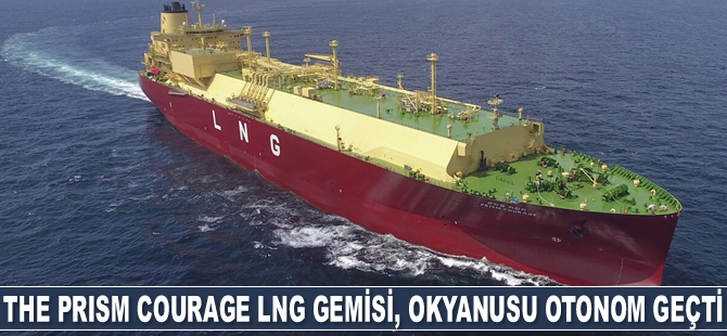 The Prism Courage LNG gemisi, okyanusu otonom geçti