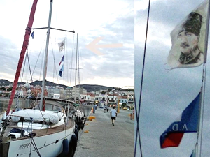 Yunanistan, Midilli’de Türk teknesindeki Atatürk fotoğrafına müdahale etti