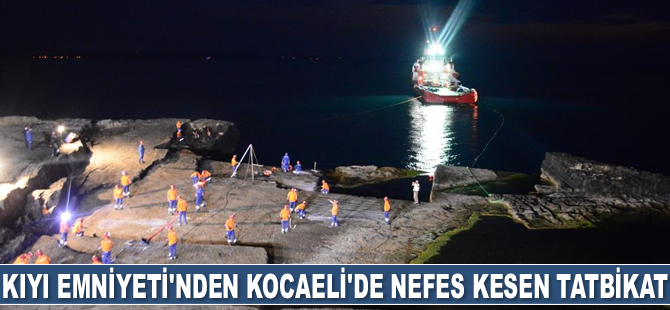 Kıyı Emniyeti'nin ‘Denizdeki Kazazedelerin Kıyıdan Kurtarma Tatbikatı’ nefes kesti