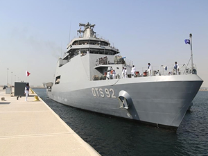 Anadolu Tersanesi’nin inşa ettiği AL SHAMAL Silahlı Eğitim Gemisi, Katar’a ulaştı