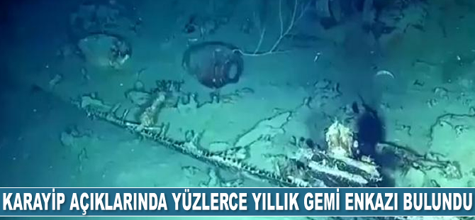 Karayip açıklarında yüzlerce yıllık gemi enkazı bulundu