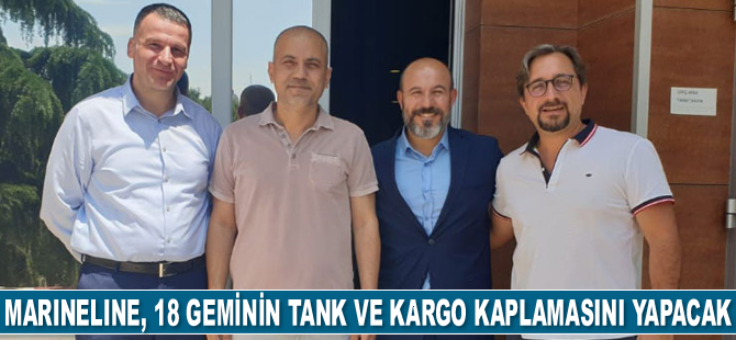 Marineline, 18 adet geminin tank ve kargo kaplamasını yapacak