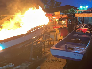 İzmit’te balıkçı teknesi, alev alev yandı