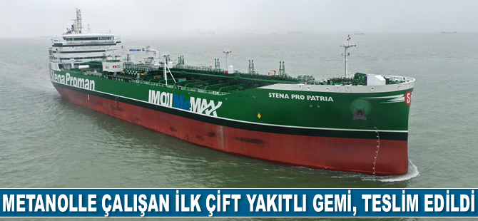 Metanolle çalışan ilk çift yakıtlı gemi Stena Pro Patria, teslim edildi