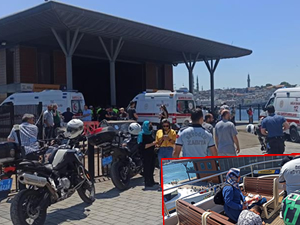 ŞH-DURUSU isimli Şehir Hatları vapuru, Karaköy İskelesi’ne çarptı: 3 yaralı